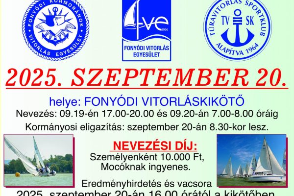 Fonyód kupa 2025 meghívó, versenykiírás, nevezés